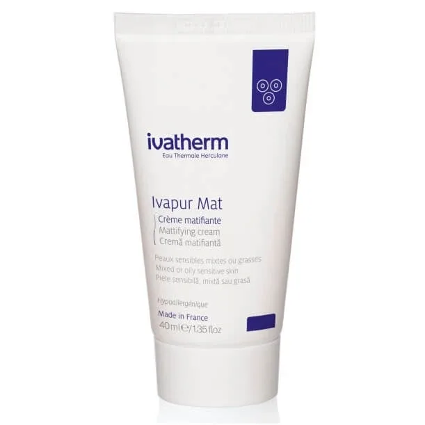 Crema matifianta pentru piele sensibila, mixta sau grasa Ivapur Mat, 40 ml, Ivatherm — preț și oferte