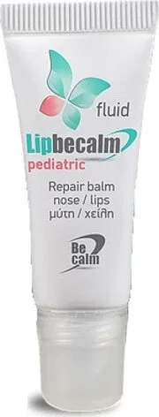 BECALM Lipbecalm Pediatric Repair Balm Fluid Balsam reparator pentru uscăciune, crăpături și iritații pe nasul și buzele copiilor 10ml