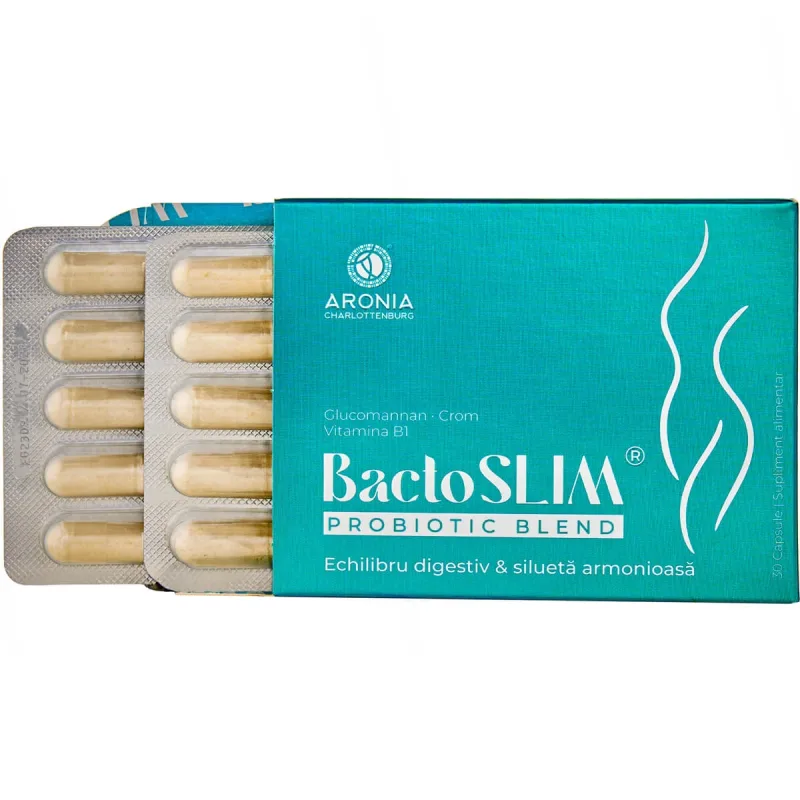 BactoSLIM — formulă premium pentru digestie echilibrată, 30 capsule Aronia Charlottenburg — preț și oferte