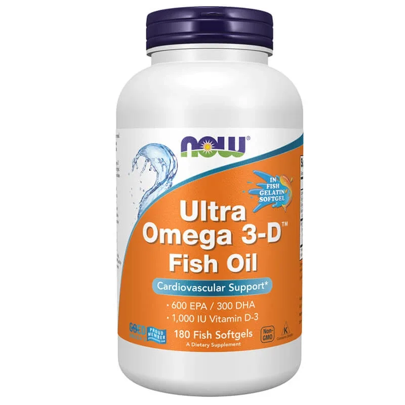 Now Foods Ultra Omega 3-D, 180 capsule moi — preț și oferte