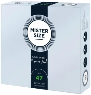 Mister Size, prezervative de 47 mm, 36 bucăți