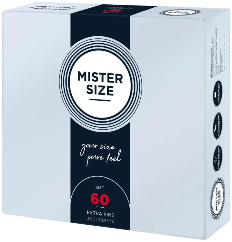 Mister Size, prezervative de 60 mm, 36 bucăți — preț și oferte