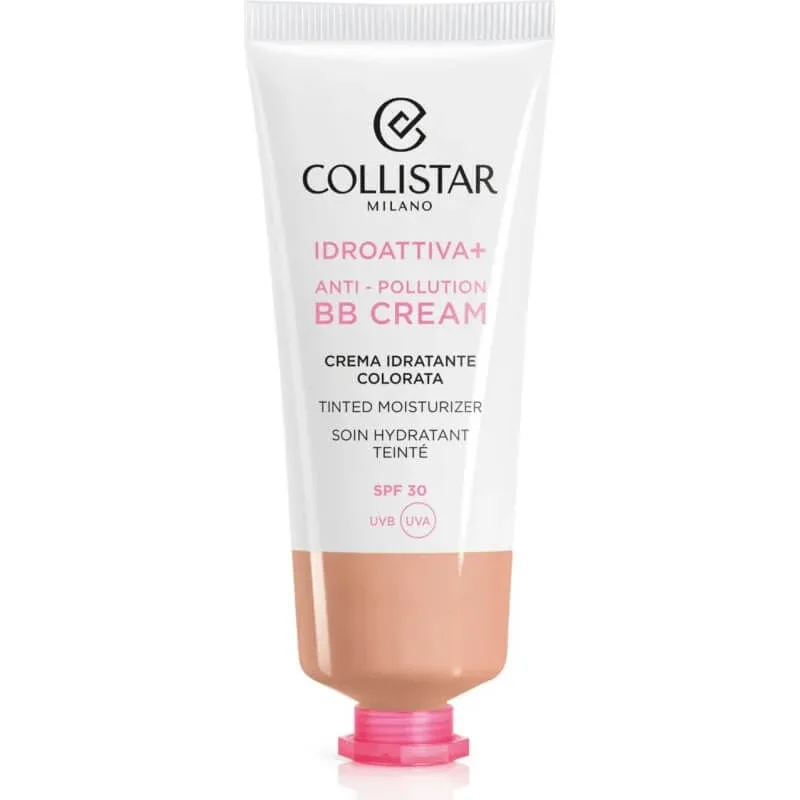 Collistar Idroattiva+ Anti-Pollution BB Cream – cremă hidratantă colorată cu SPF 30, 50 ml – nuanță medie — preț și oferte
