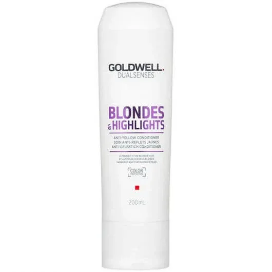 Conditioner Goldwell Dual Sences Blonde & Highlights Anti-Brass pentru par blond 200ml — preț și oferte