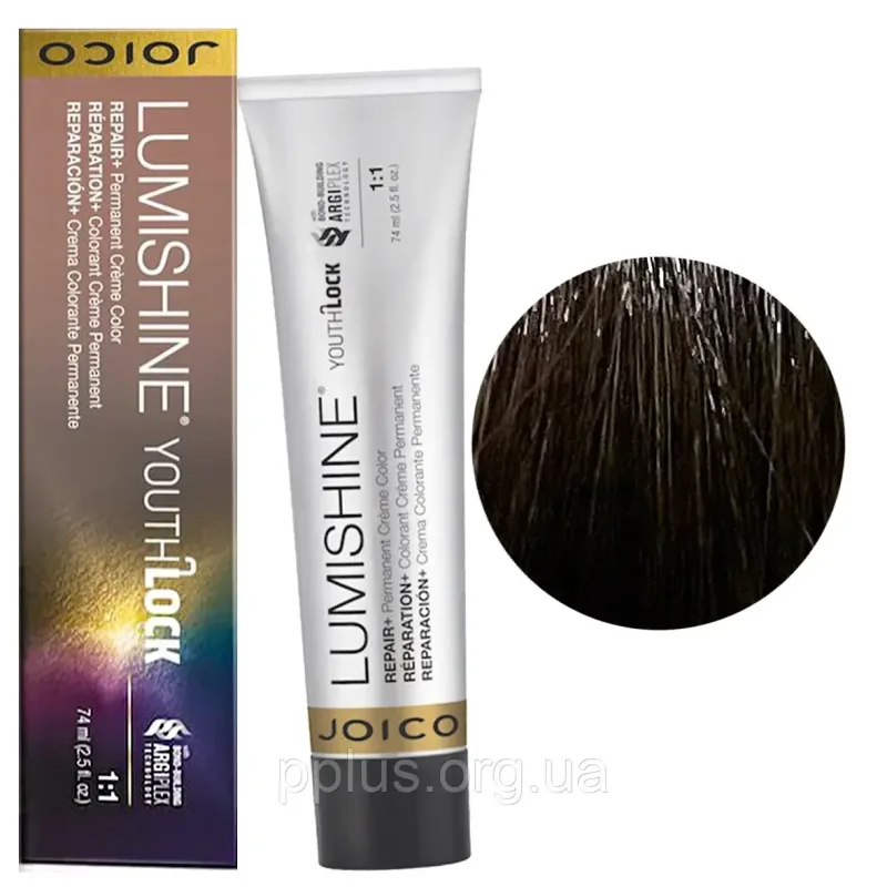 Vopsea de par permanenta Joico LumiShine YouthLock Crème 5NNA 74ml — preț și oferte