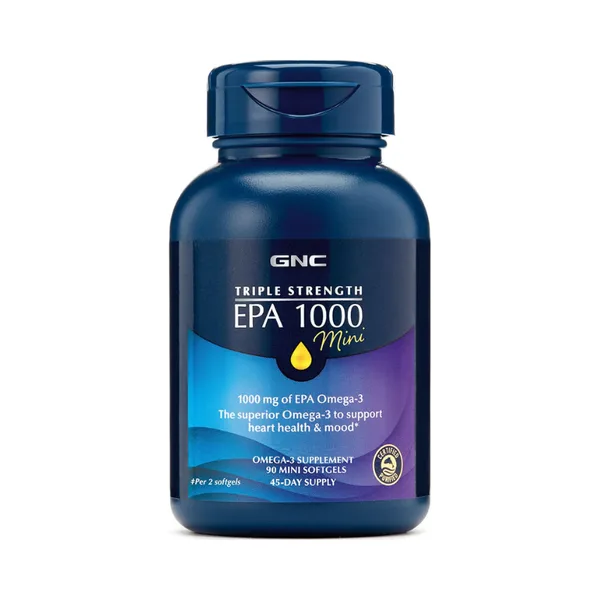 GNC Triple Strength EPA 1000mg Mini, General Nutrition Corp | 90 cps — preț și oferte