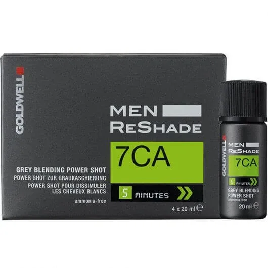 Vopsea de par barbati Goldwell Men Reshade 7CA 4Shots x 20ml — preț și oferte