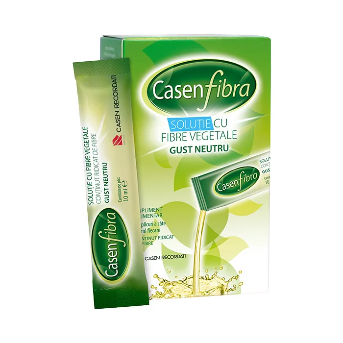 Solutie cu fibre vegetale Casen Fibra, 14 plicuri, Recordati — preț și oferte