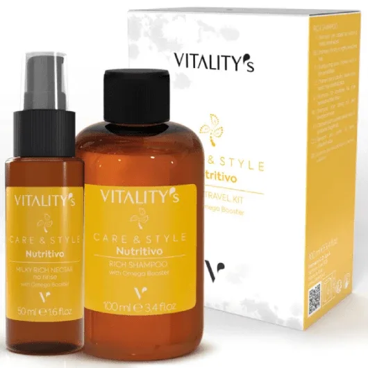Set pentru par uscat Vitality's Care&Style Nutritivo Rich Travel Kit 1x100ml 1x50ml — preț și oferte