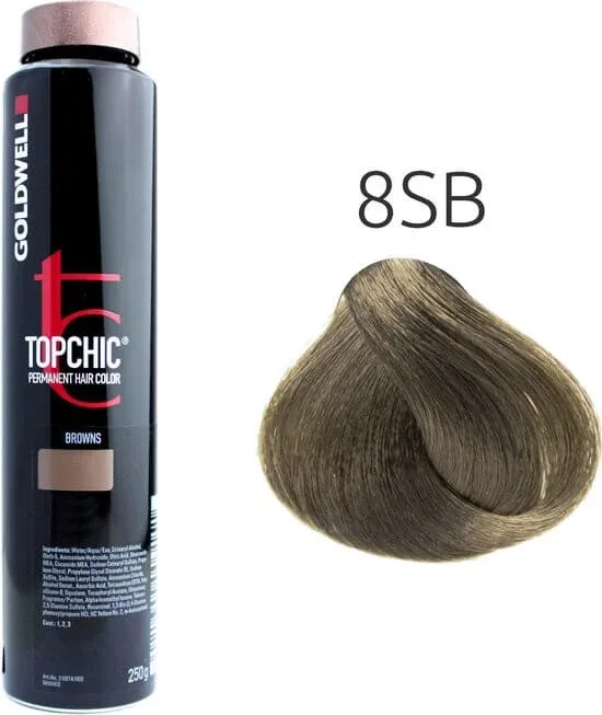 Vopsea de par permanenta Goldwelll top chic Can 8SB 250ml — preț și oferte