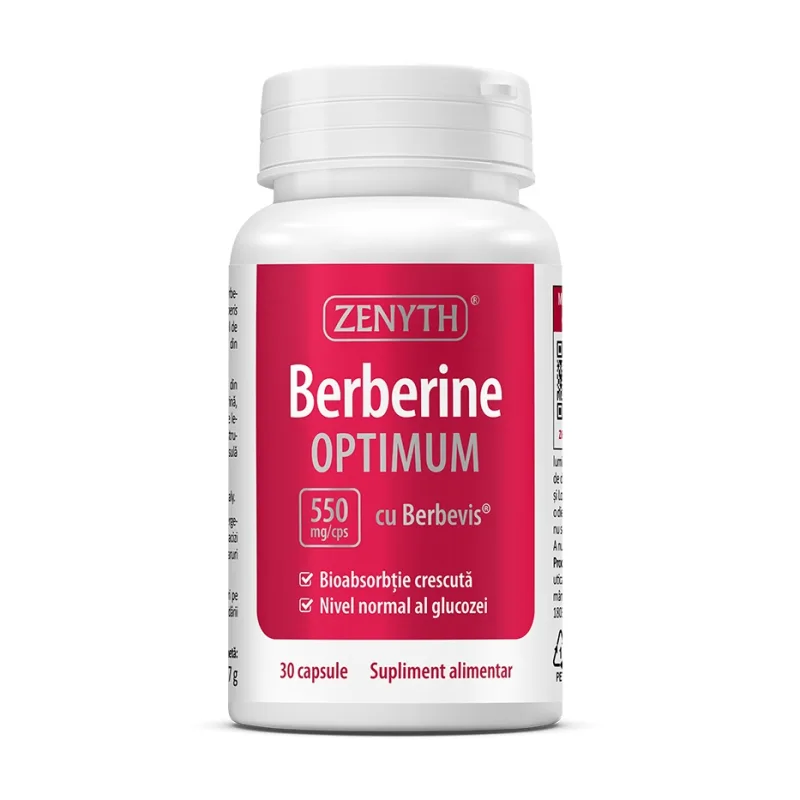 Berberine optimum, 550 mg, Zenyth | 30 capsule — preț și oferte