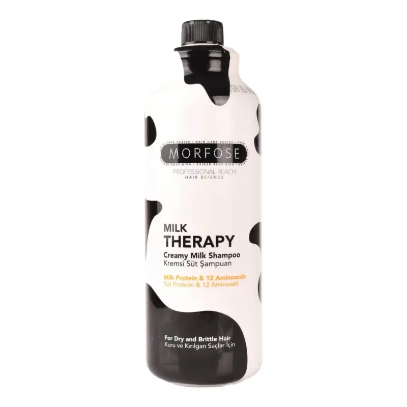 Șampon cremos cu lapte Morfose pentru păr uscat și astringent, 1000ml — preț și oferte