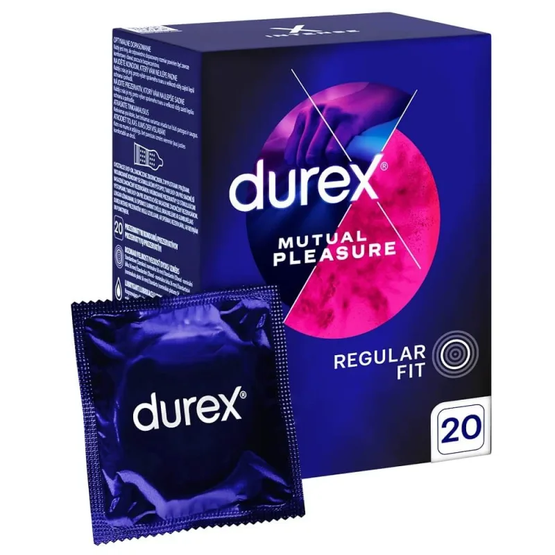 Prezervative Durex Mutual Pleasure pentru întârzierea ejaculării, 20 bucăți — preț și oferte