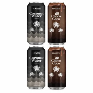 Apa de cocos Carbogazificata aroma mix, 6x320 ml, Hiwater