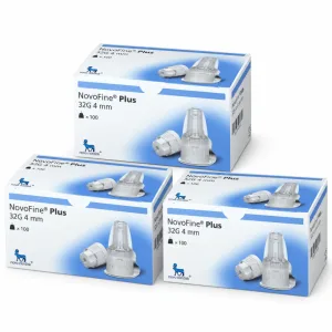 Ace pentru injector NovoFine Plus, 32G (0,23/0,25 mm) x 4 mm, 3x100 bucăți, Novo Nordisk Pharma