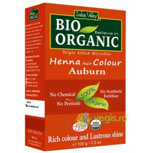Vopsea de Par Henna Auburn Bio100g