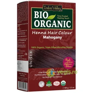 Vopsea de Par Henna Rosu Mahon Bio 100g