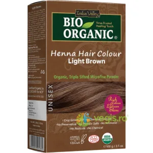 Vopsea de Par Henna Saten Deschis (Light Brown) Bio100g
