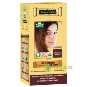 Vopsea de Par Henna Saten Castana (Chestnut Brown) Botanical 120g
