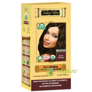 Vopsea de Par Henna Saten Inchis (Dark Brown) Botanical 120g