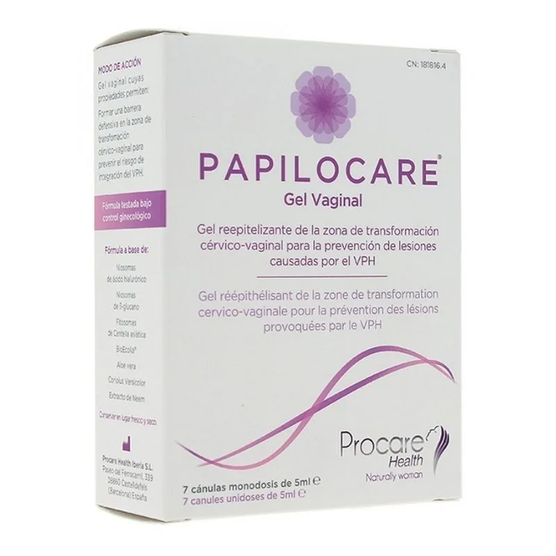 Gel vaginal Papilocare, 7 canule cu doza unica * 5 ml,  Gedeon Richter — preț și oferte