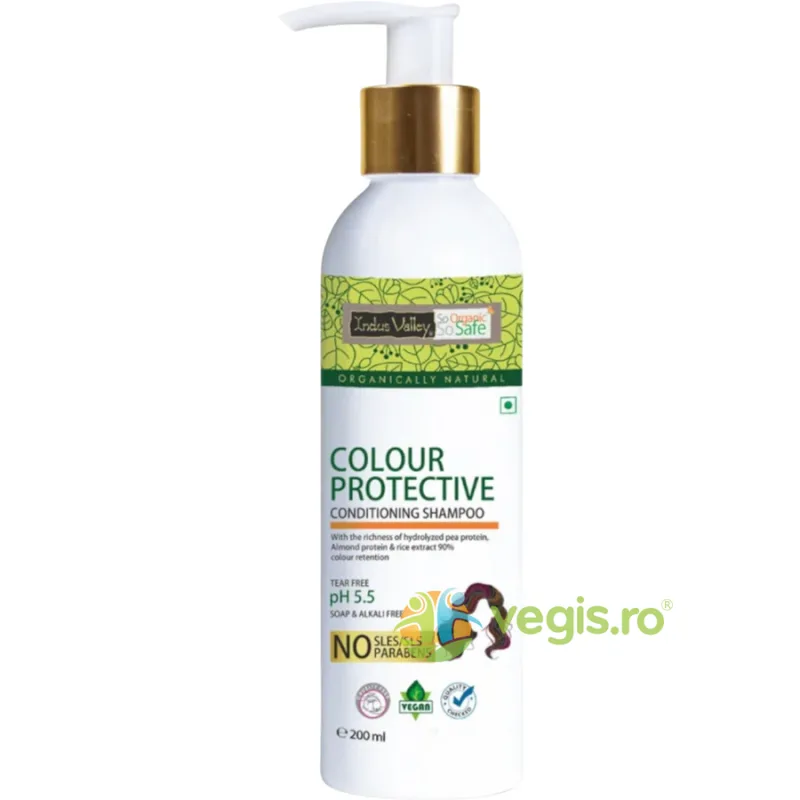 Sampon fara Sulfati pentru Protectie Culoare Par 200ml INDUS VALLEY — preț și oferte