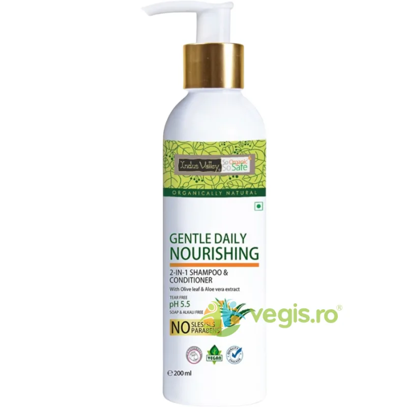 Sampon si Balsam 2 in1 pentru Uz Zilnic 200ml INDUS VALLEY — preț și oferte