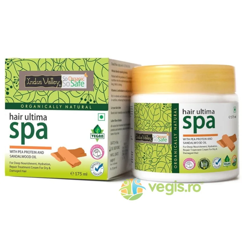 Masca de Par cu Proteine si Santal Hair Ultima Spa 175ml INDUS VALLEY — preț și oferte
