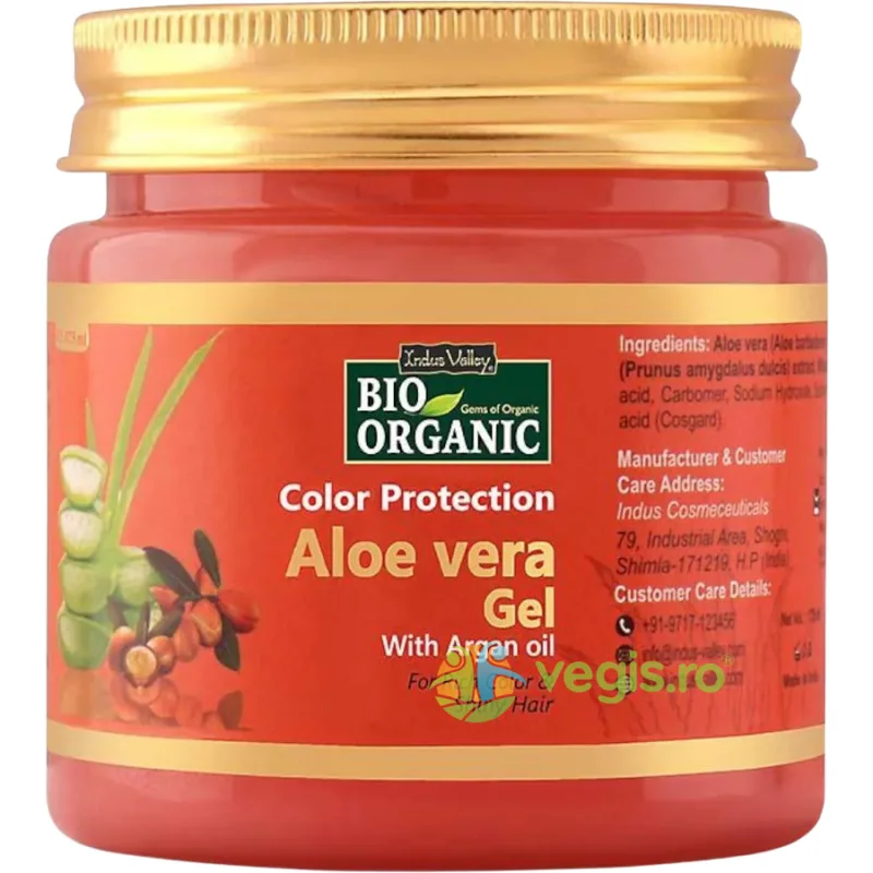 Gel de Aloe Vera Protectie Culoare Par 175g INDUS VALLEY — preț și oferte