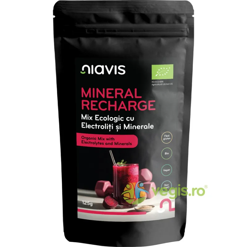 Mineral Recharge Mix cu Electroliti si Minerale Ecologic/Bio 125g NIAVIS — preț și oferte