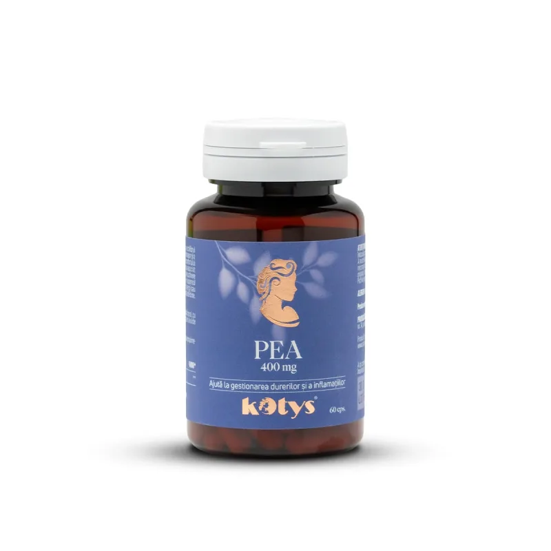 PEA 400 mg, ajută la gestionarea durerilor și a inflamațiilor, 60 capsule, Kotys Produse Kotys — preț și oferte