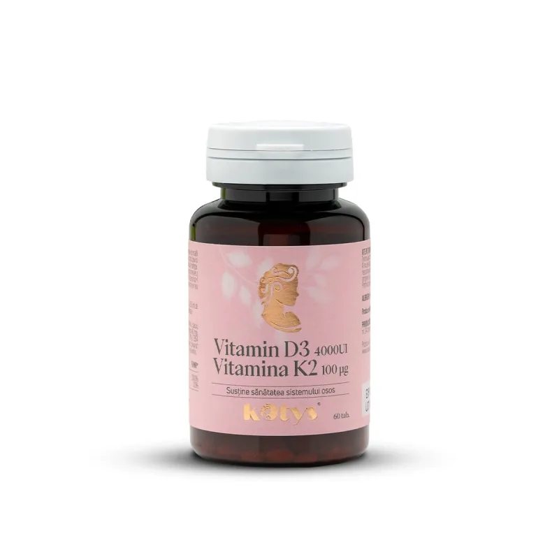Vitamina D3 + K2 Kotys, suport pentru sistemul osos, 60 tab Produse Kotys — preț și oferte