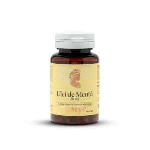 Ulei de mentă, susține digestia și confortul abdominal, 60 softgels, Kotys
