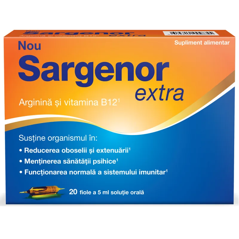 Solutie orala Sargenor Extra, 5 ml, Meda Pharma | 20 fiole VIATRIS HEALTHCARE L — preț și oferte