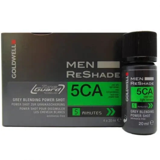 Vopsea de par barbati Goldwell Men Reshade 5CA 4Shots x 20ml — preț și oferte