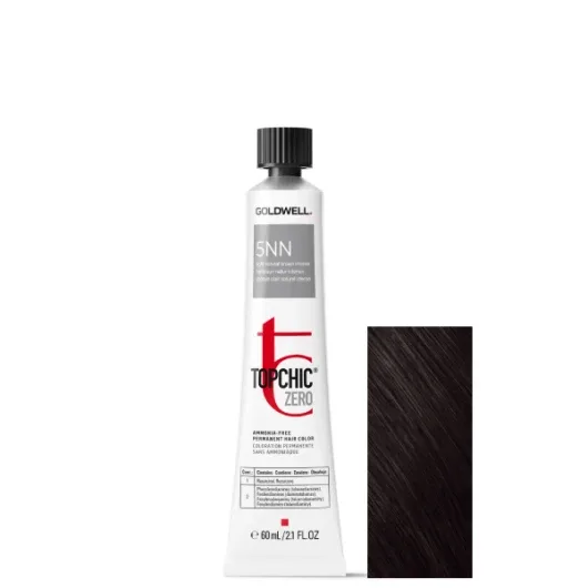 Vopsea permanenta de par fara amoniac Goldwell Topchic Zero 5NN 60ml — preț și oferte