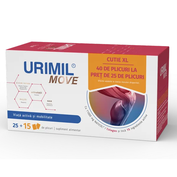 Urimil move, Naturpharma | 25 + 15 plicuri — preț și oferte
