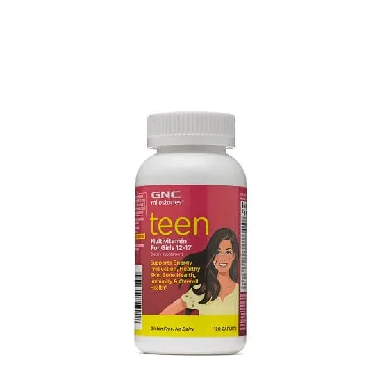 Multivitamine pentru fete intre 12-17 ani Teen Milestones (102612), 120 tablete, GNC — preț și oferte