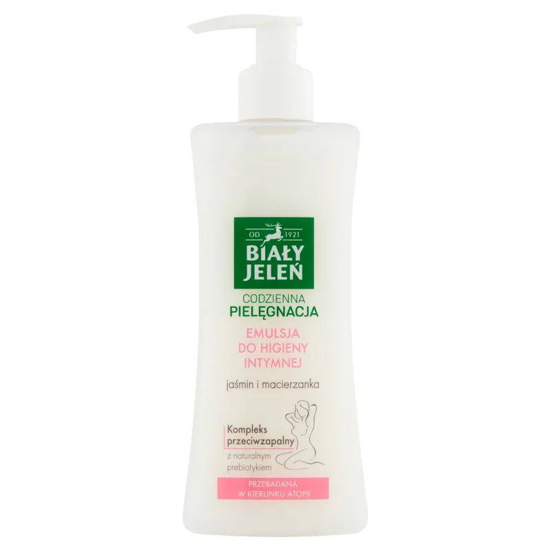 White Deer, Emulsie hipoalergenică pentru igiena intimă cu iasomie și cimbru, 265 ml Biały Jeleń — preț și oferte