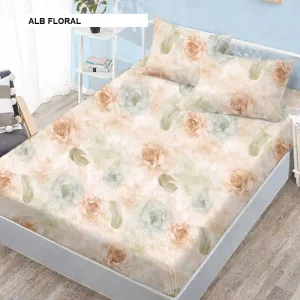 Husa de pat FINET + 2 fete de perna alb floral 200x160 cm, Ralex | 1 buc