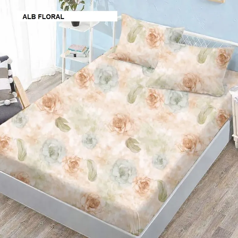 Husa de pat FINET + 2 fete de perna alb floral 200x160 cm, Ralex | 1 buc RALEX INFINITY — preț și oferte