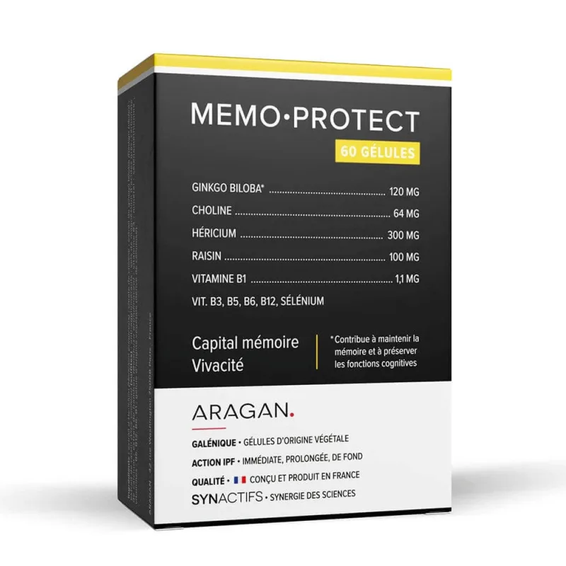 Aragan Synactifs MEMOProctect Memorie și vigilență 60 capsule — preț și oferte