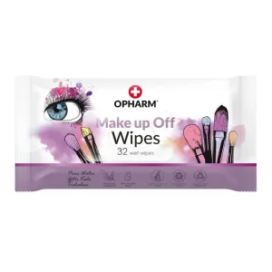 Opharm Make Up Off Wipes, șervețele demachiante, 32 bucăți