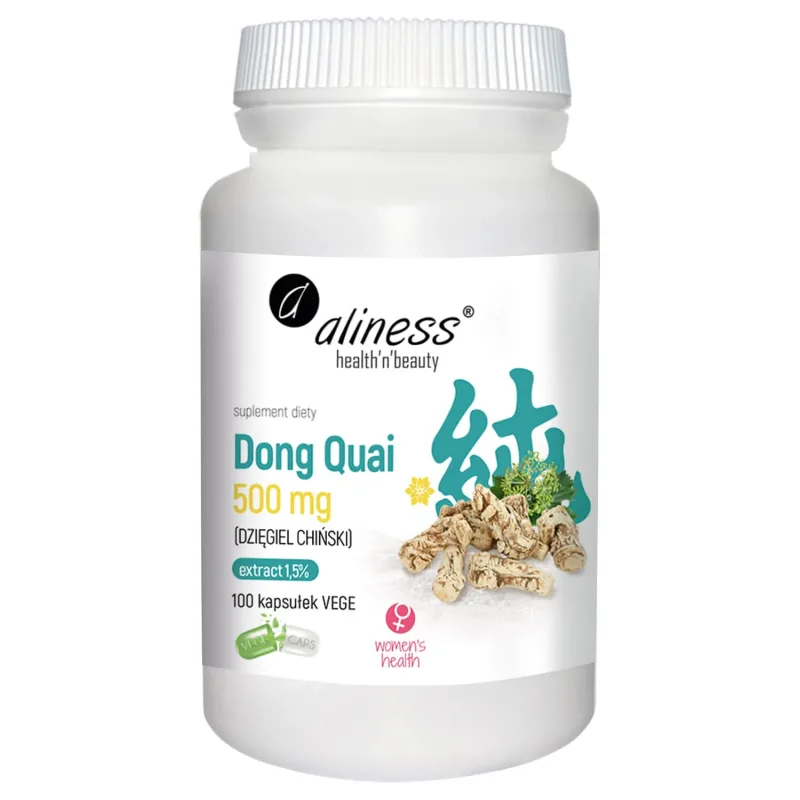 Aliness Dong Quai, angelica, 100 capsule vegetale — preț și oferte