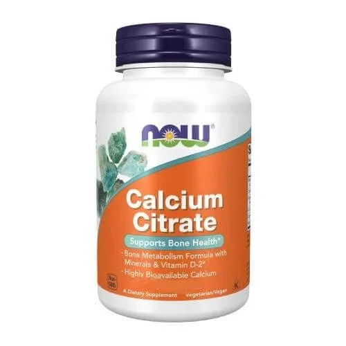 NOW Citrat de calciu -250 comprimate NOW FOODS — preț și oferte