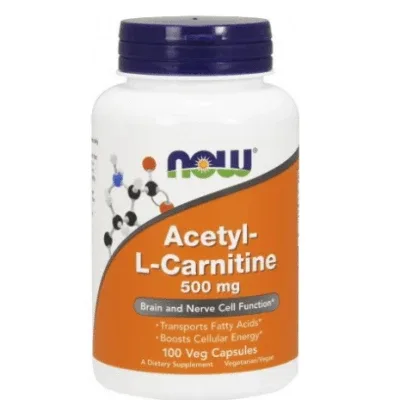 NOW Acetyl L-carn 500mg - 100 capsule NOW FOODS — preț și oferte