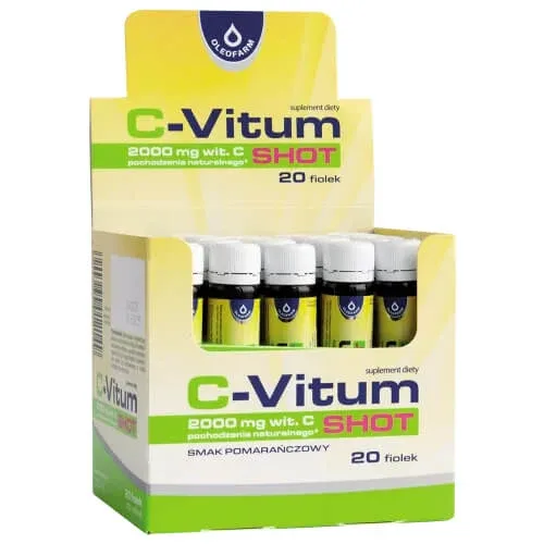 C-Vitum Shot, aromă de portocale, 25 ml x 20 flacoane — preț și oferte