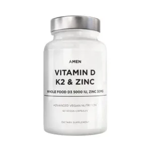 Vitamin D, K2 & Zinc Amen, 60 capsule, GNC