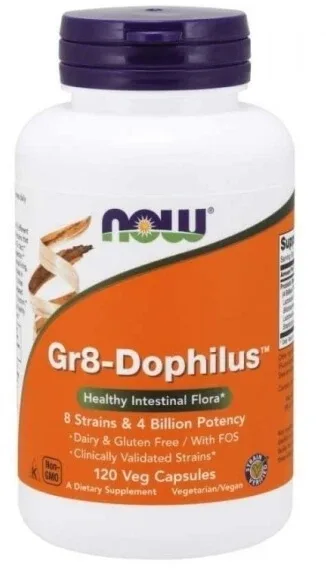 Now Foods GR8 Dophilus Probiotic 120 capsule — preț și oferte