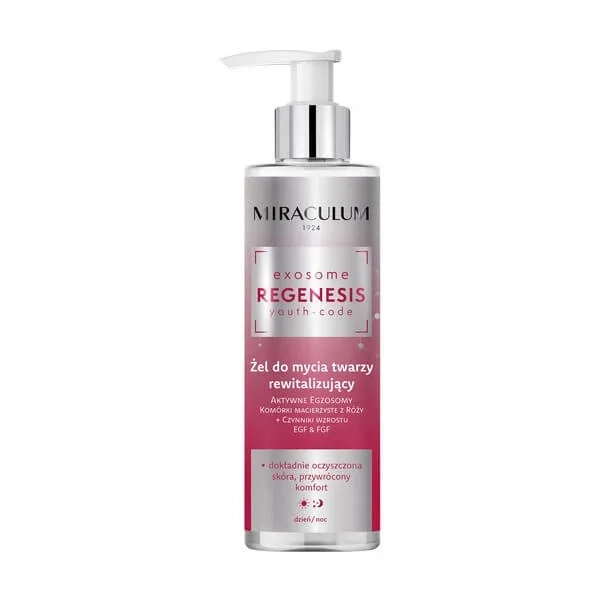 Miraculum Exosome Regenesis, gel revitalizant pentru spălarea feței, 200 ml — preț și oferte